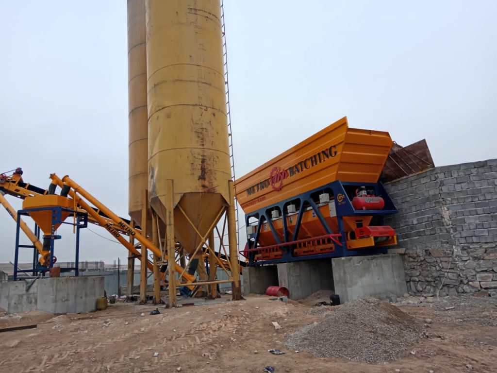 پلانت ثابت بتن تر و خشک با میکسر درام 40 1
