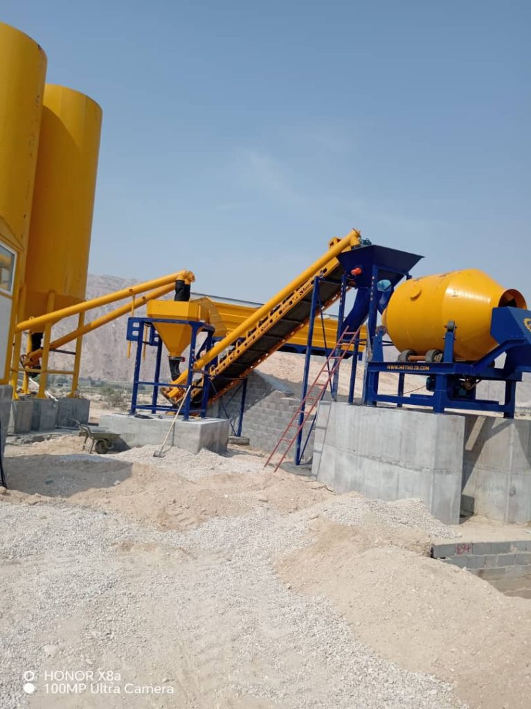 پلانت ثابت بتن تر و خشک با میکسر درام 43 1
