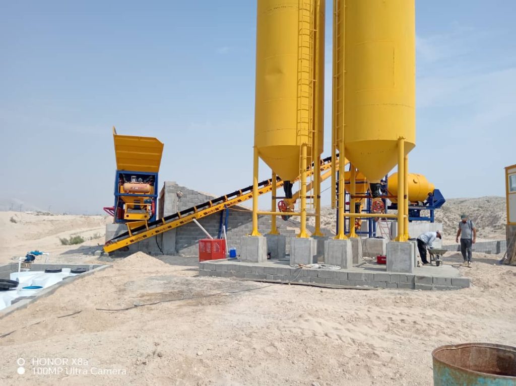 پلانت ثابت بتن تر و خشک با میکسر درام 46 1