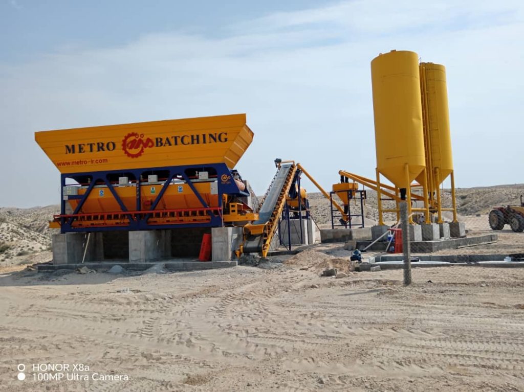 پلانت ثابت بتن تر و خشک با میکسر درام 47 1