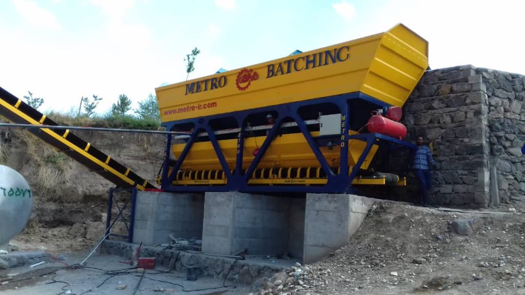 پلانت ثابت بتن تر و خشک با میکسر درام 6 1