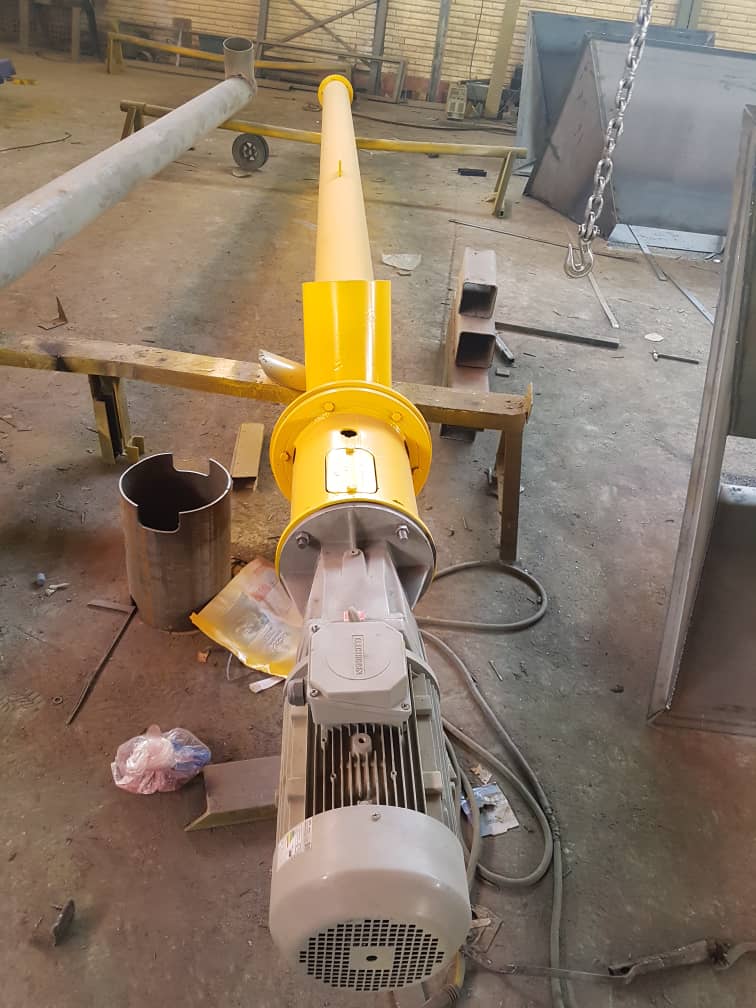 اسکروی سیمان ۶ اینچ مدل SCD دستگاه انتقال مواد پودری سیمان و گچ با سیستم پیچشی