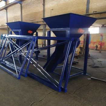 قیف دو طرفه جداکننده تر و خشک مدل HBA مناسب برای بچینگ بتن و تفکیک مصالح