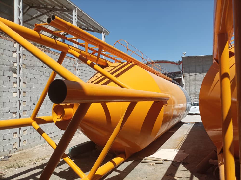 سیلوی سیمان جوشی با بدنه فولادی یکپارچه برای بچینگ بتن و ذخیره سیمان