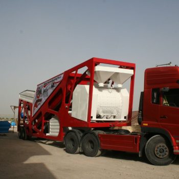 بچینگ موبایل MBB-T01 با ظرفیت ۶۰ مترمکعب در ساعت مجهز به میکسر توین شفت و سیستم توزین دقیق