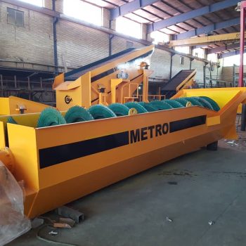 تصویر ماسه شویی حلزونی مدل SWC برای شستشوی ماسه و شن با عملکرد صنعتی و حذف ذرات ریز