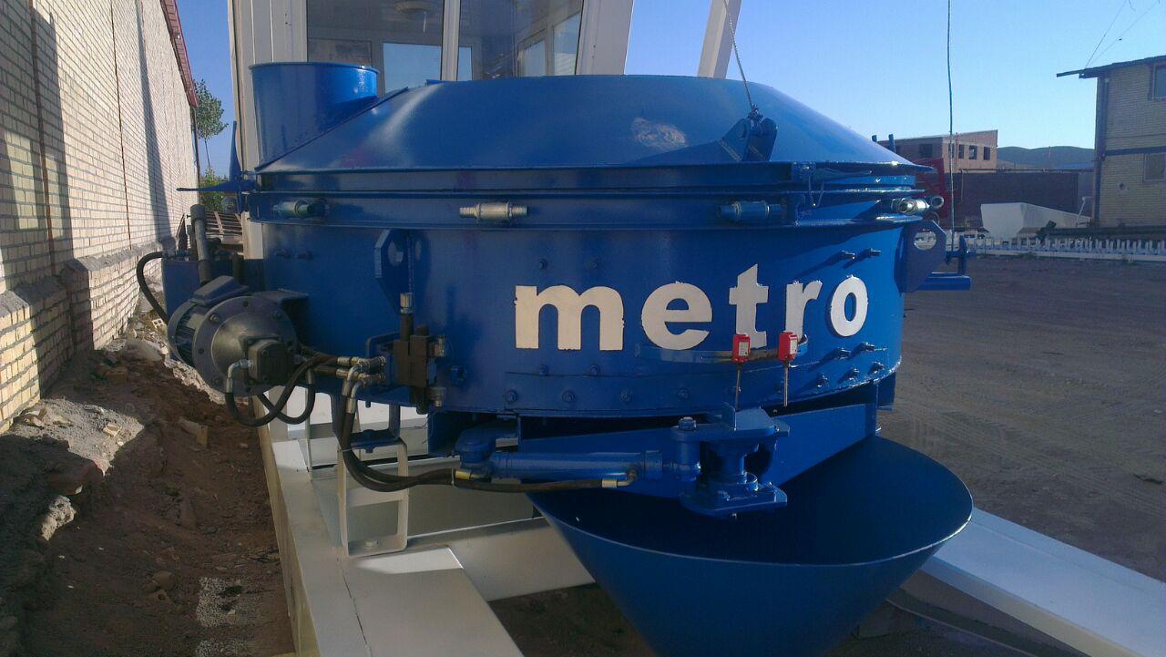 پن میکسر 1 متر مکعبی EMA برای تولید بتن آماده و بتن‌های خاص در بچینگ پلانت