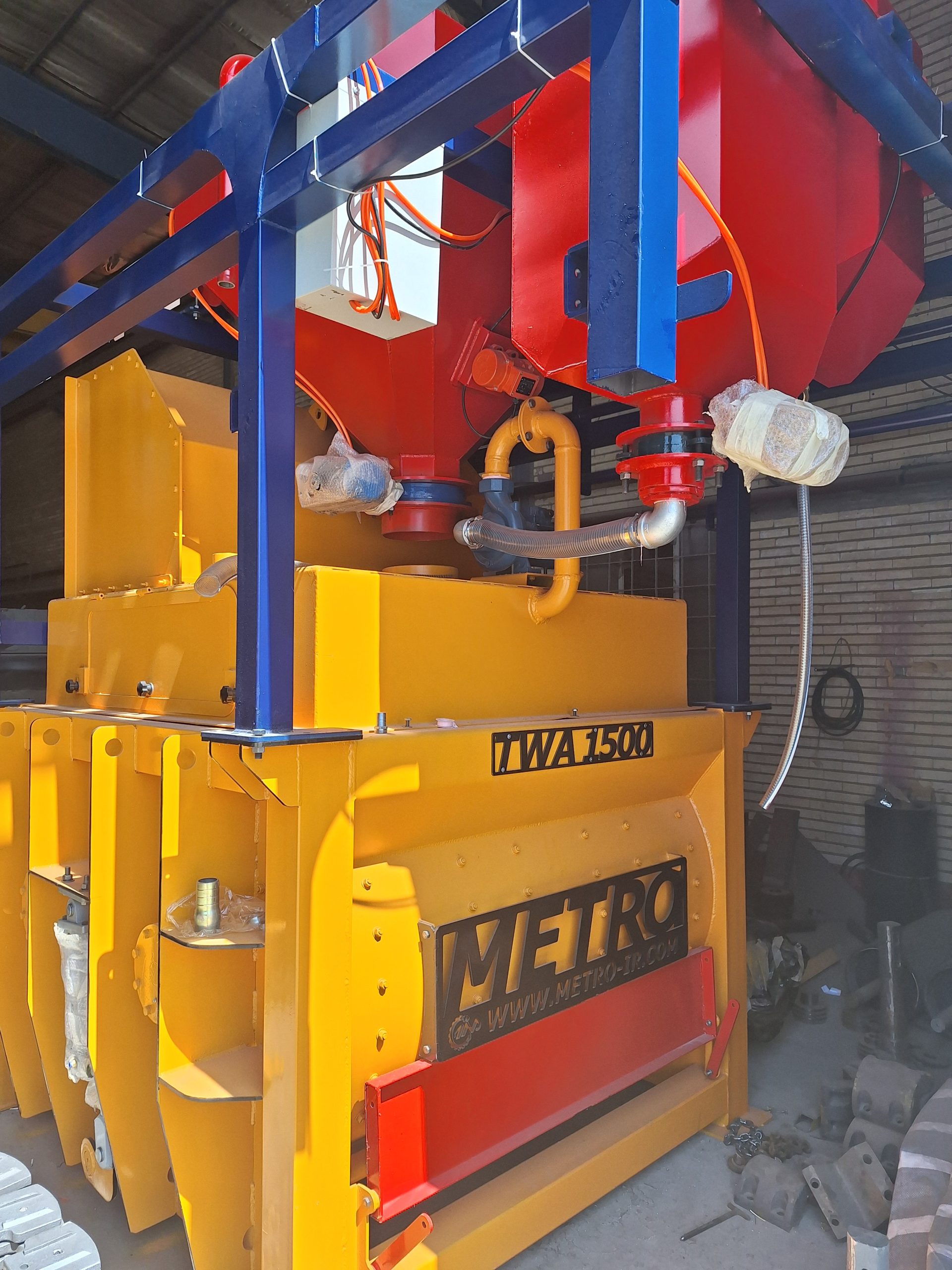 میکسر توین شفت 1.5 متر مکعبی مدل TWB برای بچینگ پلانت